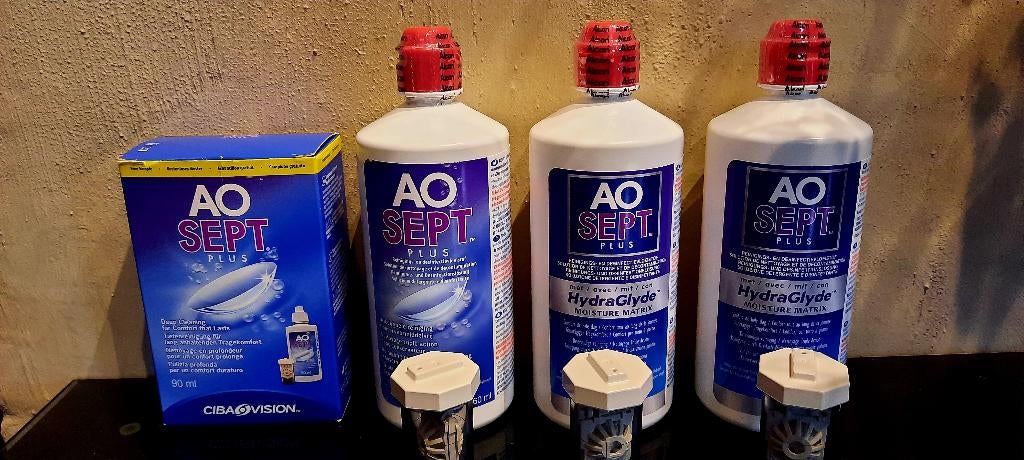AOSEPT 2x LENZENVLOEISTOF 31/08/2026, Ophalen, Nieuw