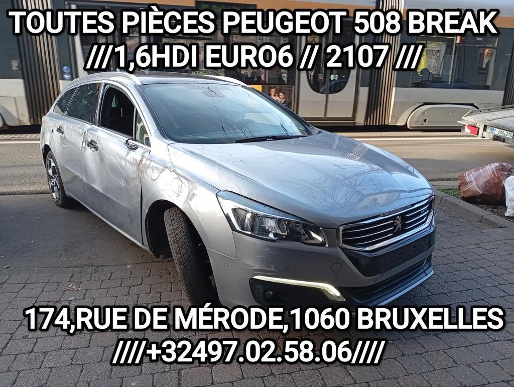 Toutes pièces disponibles Peugeot 508break 1,6HDI EURO6 2017, Ophalen of Verzenden, Renault