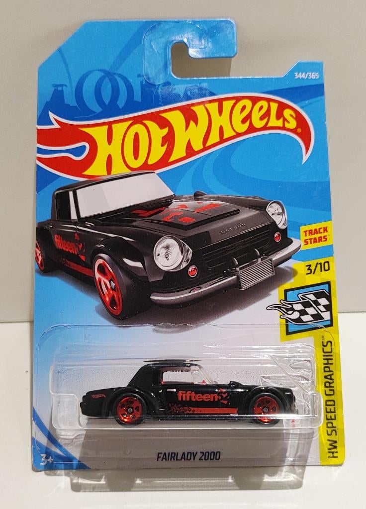 Hot Wheels Datsun Fairlady 2000 Zwart Rood (2017), Hobby & Loisirs créatifs, Voitures miniatures | Échelles Autre, Enlèvement ou Envoi