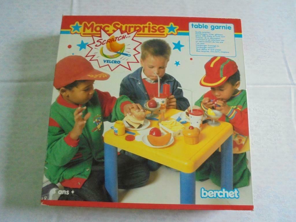 VINTAGE HAMBURGERSPEELSET  BERCHET ** 1988 ** nieuw** en GRO, Kinderen en Baby's, Ophalen, Nieuw, Ontdekken