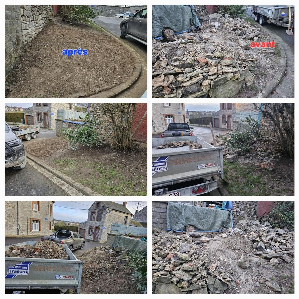 Terrassement, démolition, vente de gravier, etc.., Comme neuf