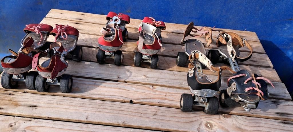 Schaatsen rolschaatsen vintage rolschaatsen decoratie, Antiek en Kunst, Ophalen of Verzenden