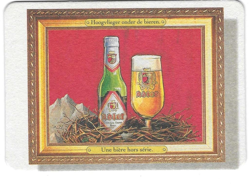 bierviltje 1st Adler hoogvlieger, Envoi