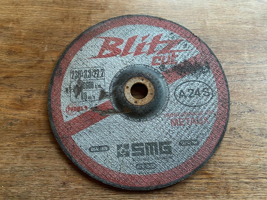 Blitz snijschijf voor metaal 230 x 3,3 x 22,2 ZG staat, Verzenden, Gebruikt, Overige typen