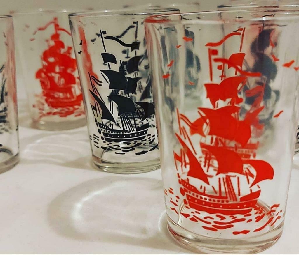 Retro glas, Vintage glas, Ophalen of Verzenden