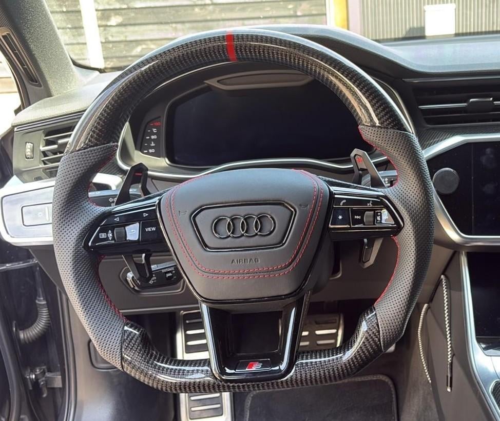 Volant Audi en carbone, entièrement sportif S RS Upgrade, Enlèvement ou Envoi, Neuf, Audi