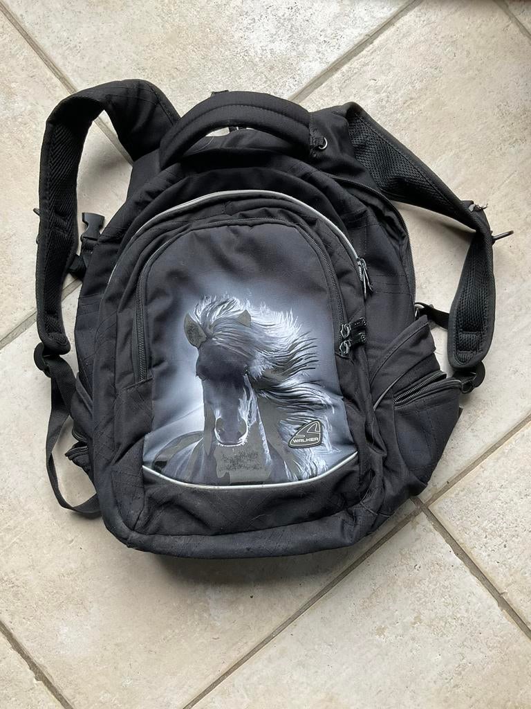 Sac à dos cartable Walker Dream horse, Noir, Sac à dos