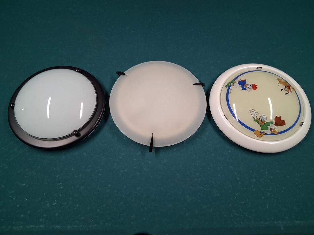 3 stuks plafondlampen, Ophalen, Zo goed als nieuw