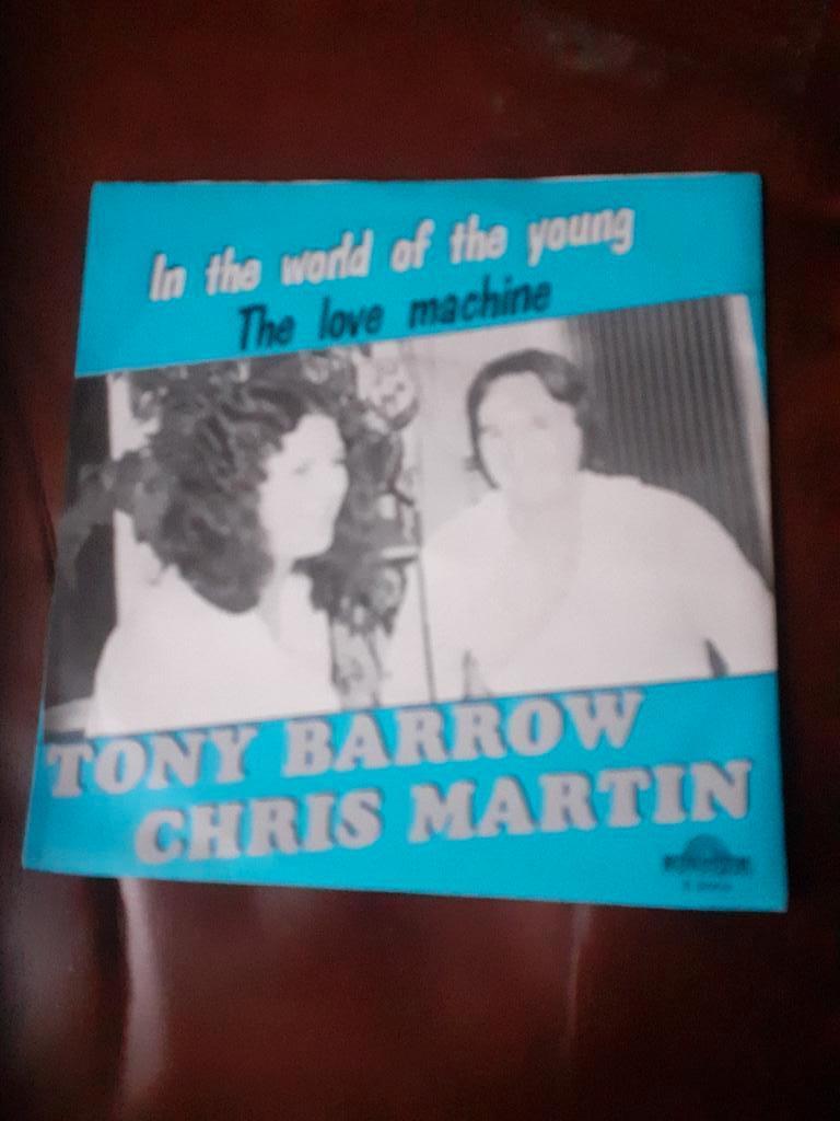 45T Tony Barrow : In the world of the young (Belpop), Ophalen of Verzenden