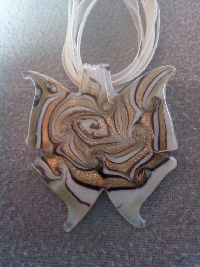 Collier Moderne Nouveau, Handtassen en Accessoires, Kettingen, Overige materialen, Wit, Nieuw, Ophalen
