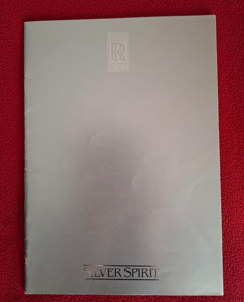 Verkoopcatalogus voor silver spirit van Rolls Royce in het F, Ophalen of Verzenden