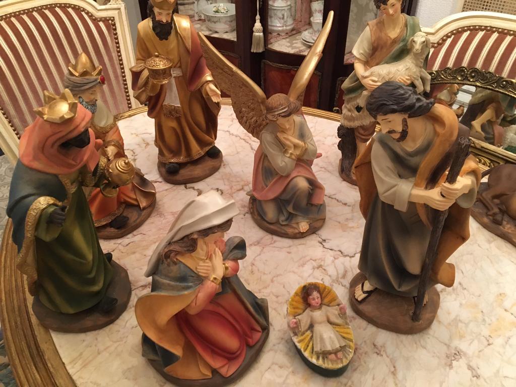 Kerststal beelden groep, Ophalen of Verzenden, Zo goed als nieuw