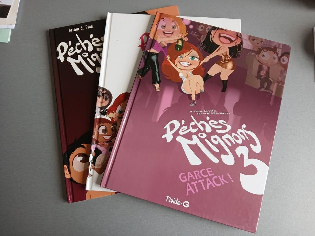 Pêchés mignons Arthur de Pins Tomes 1 à 3 EROTIQUE, Livres, Une BD, Envoi, Comme neuf