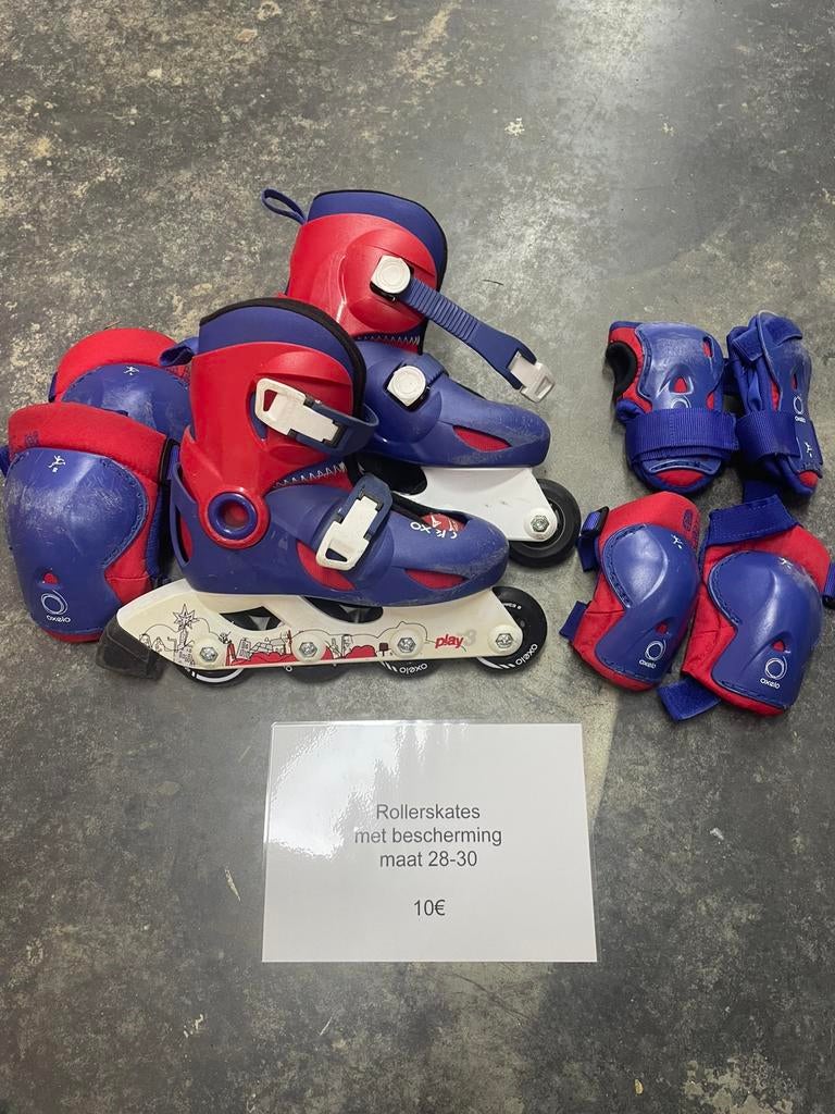 Inlineskates met bescherming, Ophalen, Gebruikt