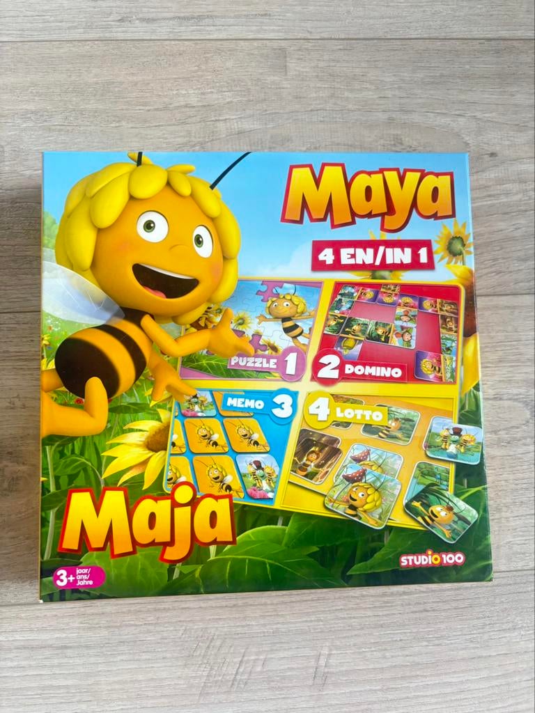 Gezelschapspel maya de bij puzzel-memo-lotto-domino, Ophalen, Zo goed als nieuw