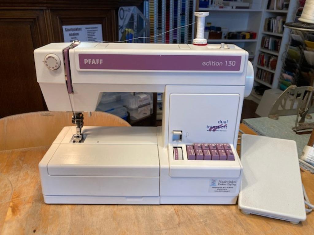 Pfaff Edition 130 met boventransport (idt), Enlèvement ou Envoi, Comme neuf, Machine à coudre, Pfaff