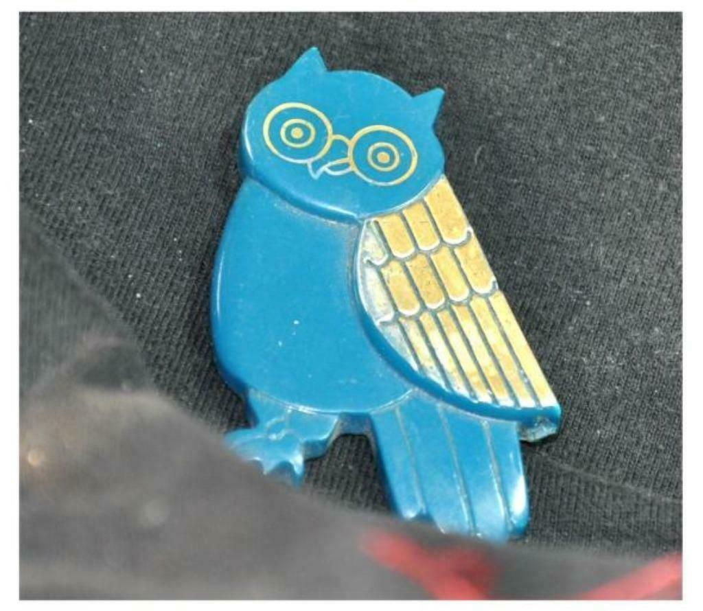 §broche cadeau publicitaire, Overige materialen, 4 tot 7 cm, Gebruikt, Ophalen of Verzenden