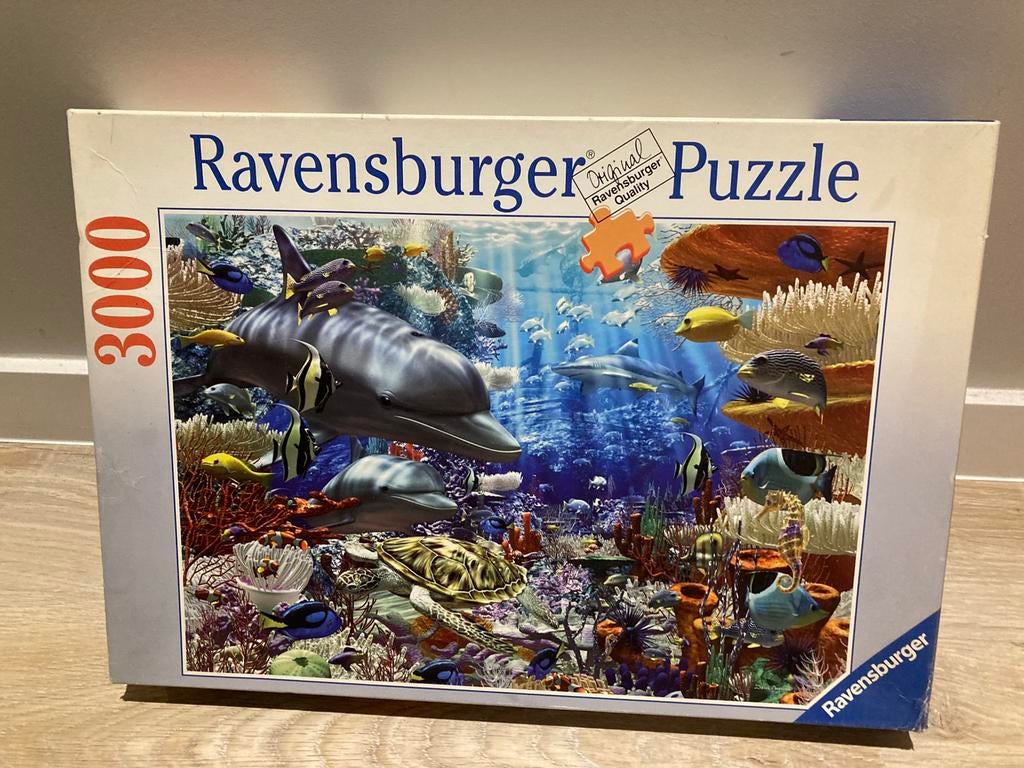 Ravensburger Puzzel 3000 stukjes Leven onder water, Ophalen, Meer dan 1500 stukjes, Zo goed als nieuw, Legpuzzel