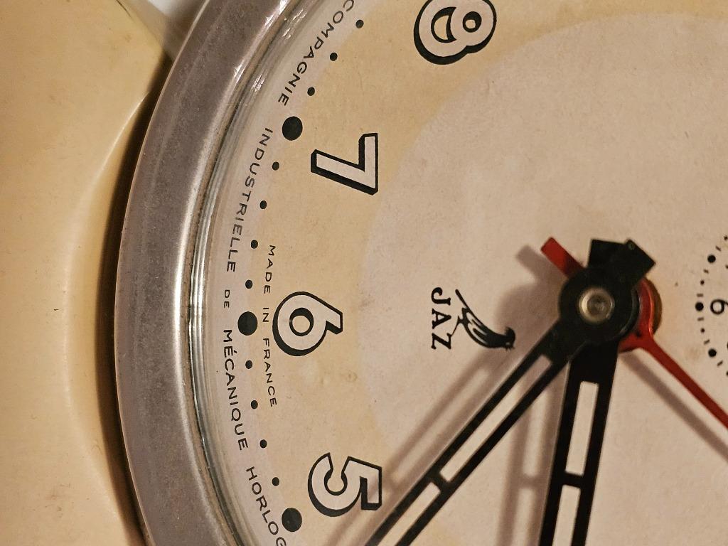 Antieke franse -wekker jaz werkend. Zeldzaam, Elektronische apparatuur, Wekkers, Ophalen of Verzenden