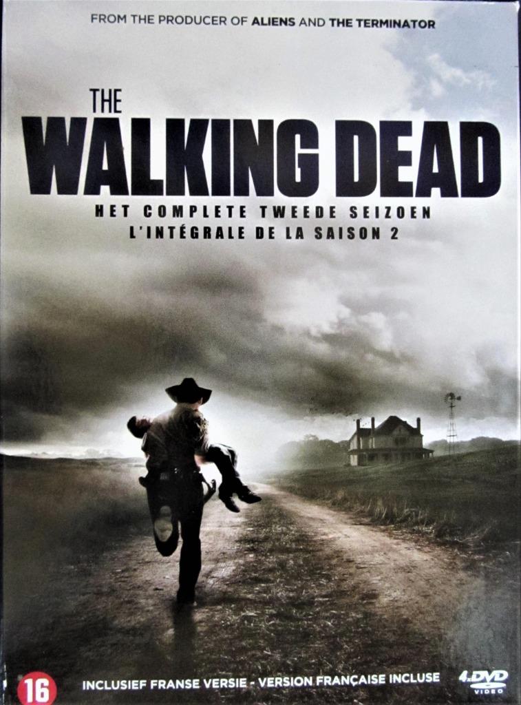 DVD BOX HORROR- THE WALKING DEAD (SEIZOEN 2)- 4 SCHIJFJES, Cd's en Dvd's, Dvd's | Horror, Zo goed als nieuw, Vampiers of Zombies