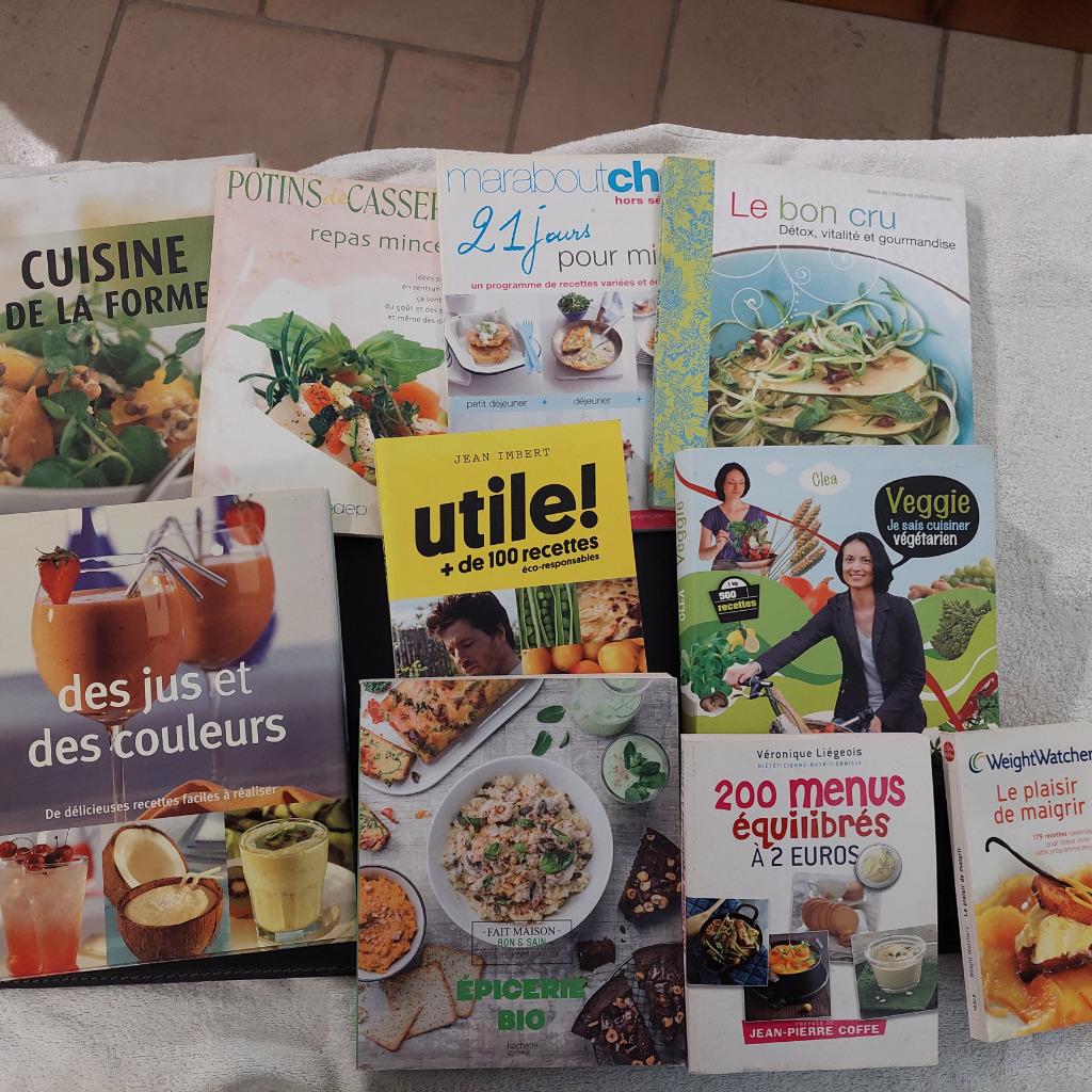 lot 10 livres Cuisine DETOX, Enlèvement ou Envoi