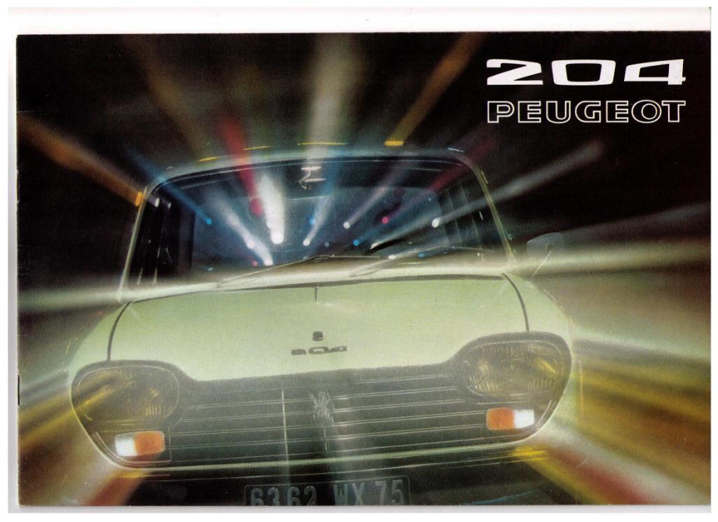 Catalogus, prospectus, prospectus, PEUGEOT 204 (1972), Ophalen of Verzenden, Zo goed als nieuw, Collectif, Peugeot