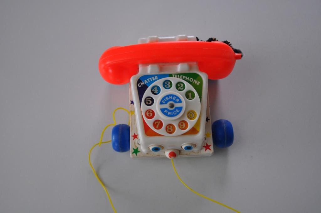 Fisher-Price  speel telefoon, Ophalen of Verzenden, Gebruikt, Duw- of Trekspeelgoed