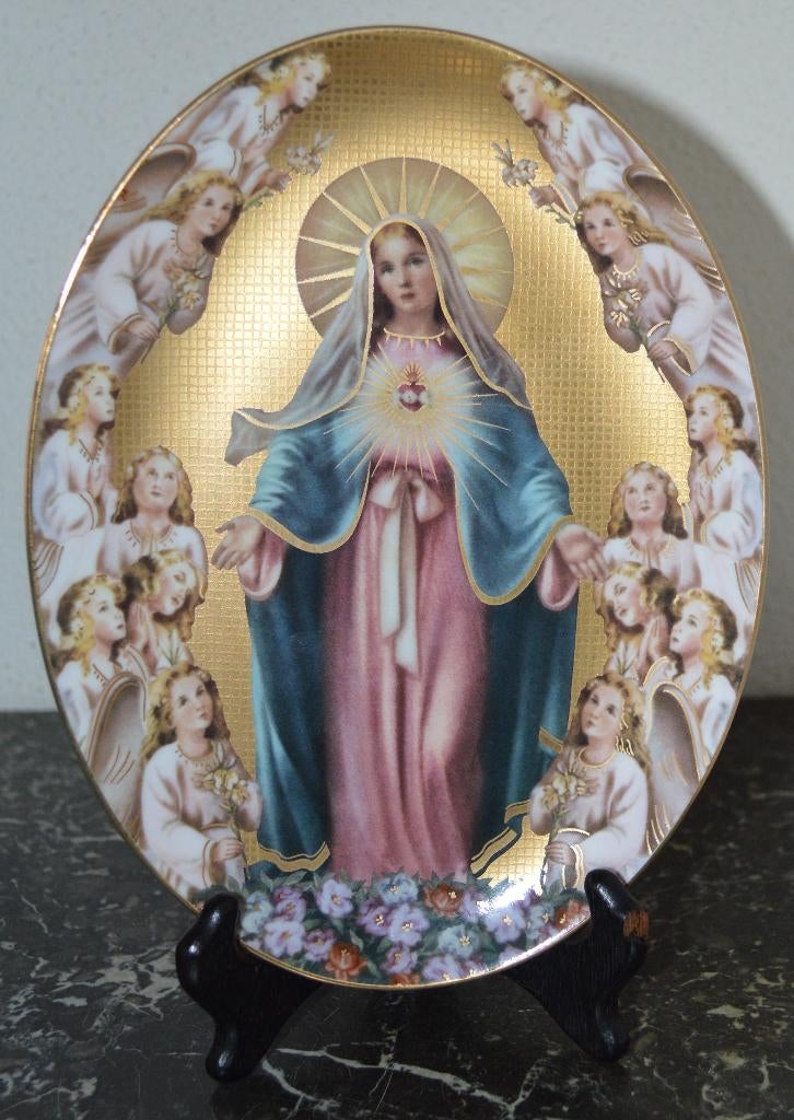 Assiette Franklin Mint « Marie, reine des anges », Antiquités & Art, Enlèvement ou Envoi
