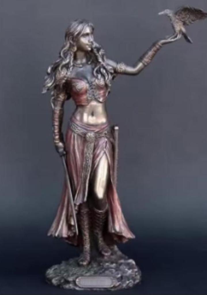 Prachtig beeldje Morrigan keltische godin (15cm), Ophalen of Verzenden, Nieuw