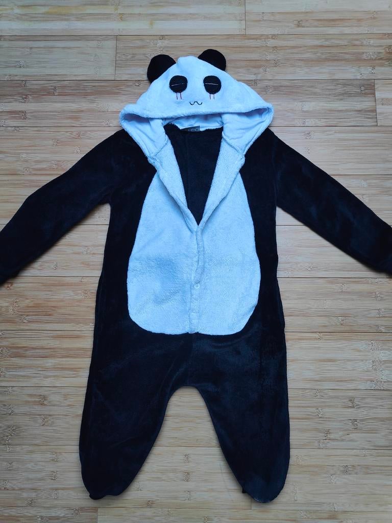 KIMU panda onesie maat 110-116 jaar, Ophalen, Gebruikt