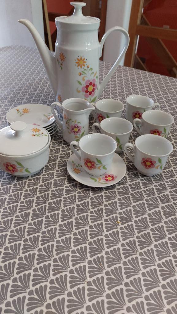 Kahla vintage koffieset uit de jaren zeventig in perfecte st, Antiek en Kunst, Ophalen of Verzenden