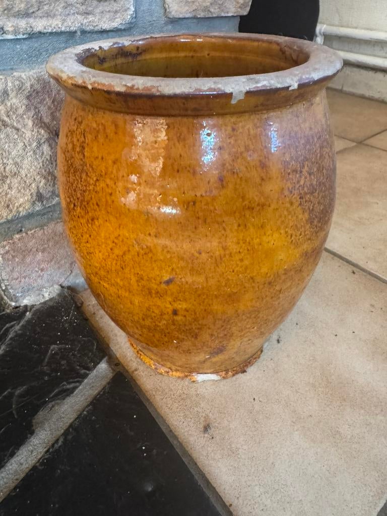 Ancien pot. De fleurs, Jardin & Terrasse, Pots de fleurs, Enlèvement, Utilisé