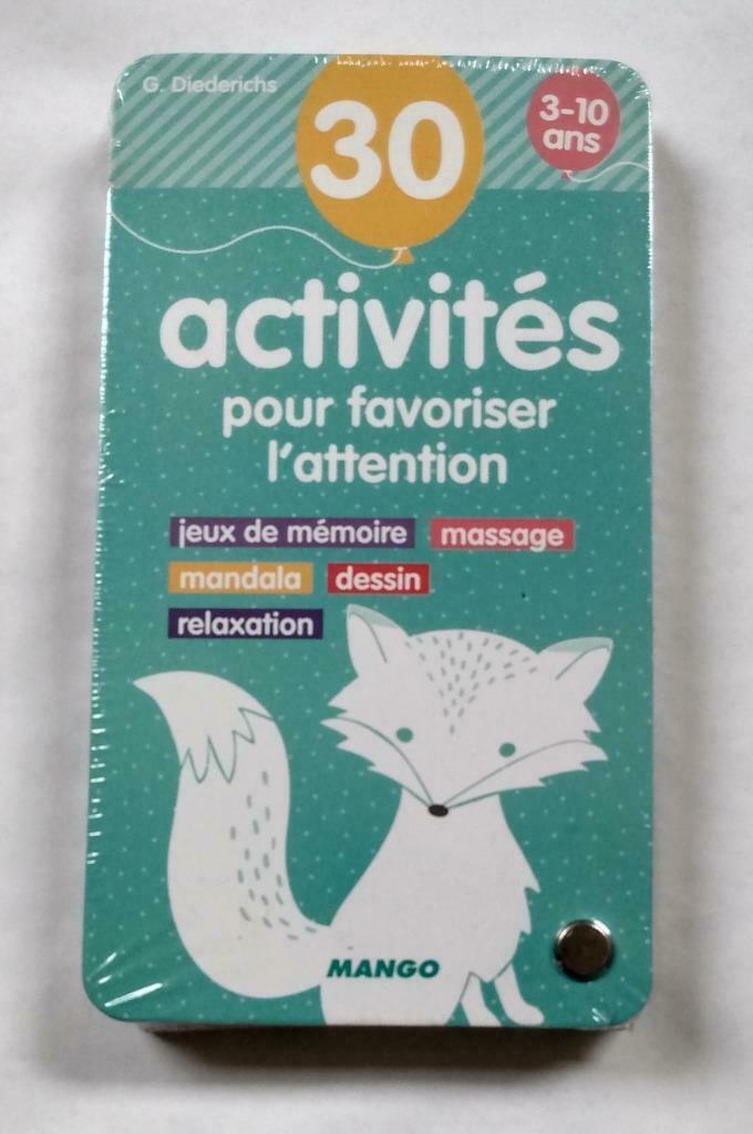 30 activités pour favoriser l'attention neuf sous blister, Enlèvement ou Envoi, Neuf