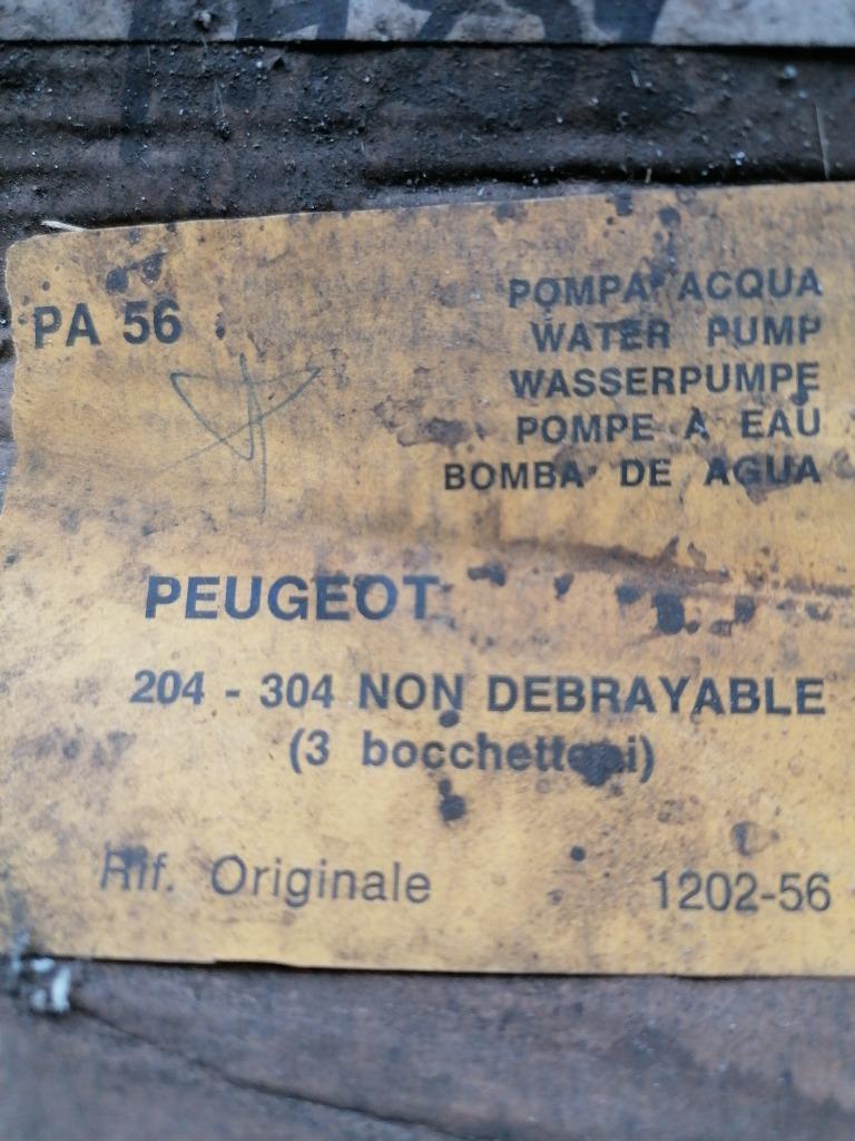 Peugeot 204 304 waterpomp non debrayable, Auto-onderdelen, Ophalen, Nieuw, Peugeot