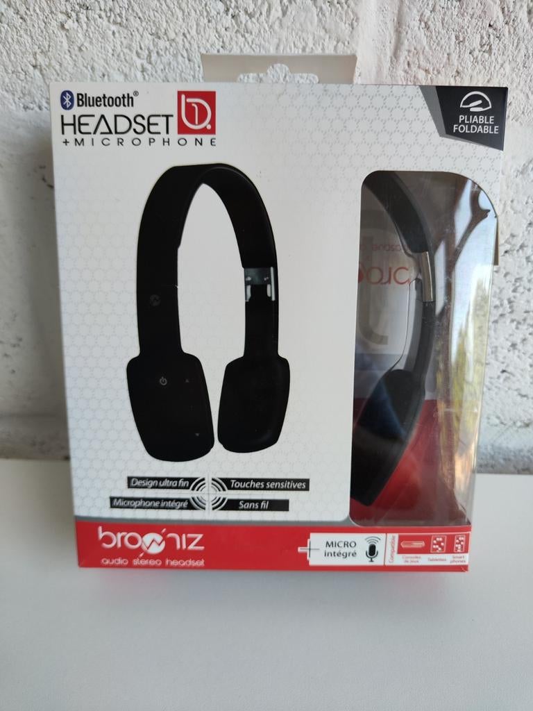 CASQUES BLUETOOTH+ micro intégré,NEUF BROWNIZ PLIANT, Ophalen of Verzenden, Zo goed als nieuw