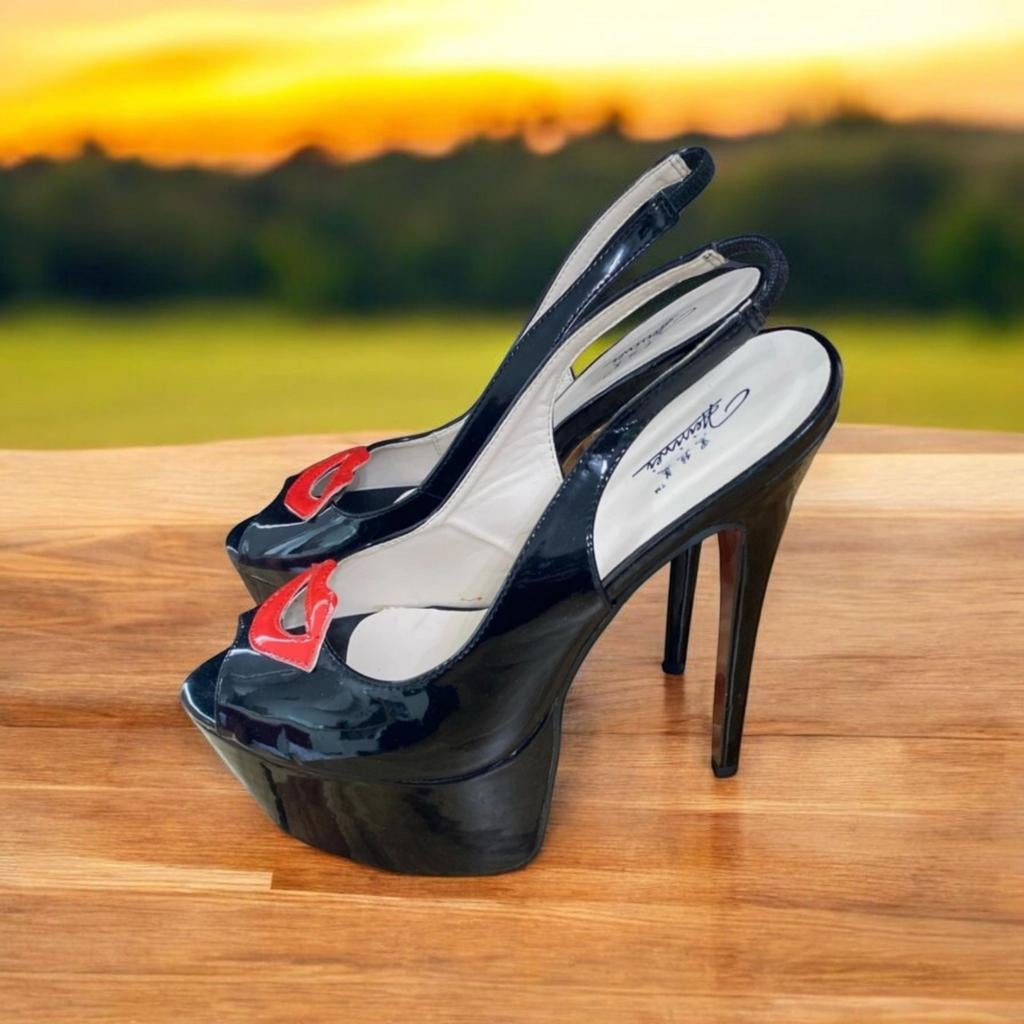 Nieuwe slingbacks 20 cm hakken, Enlèvement, Comme neuf