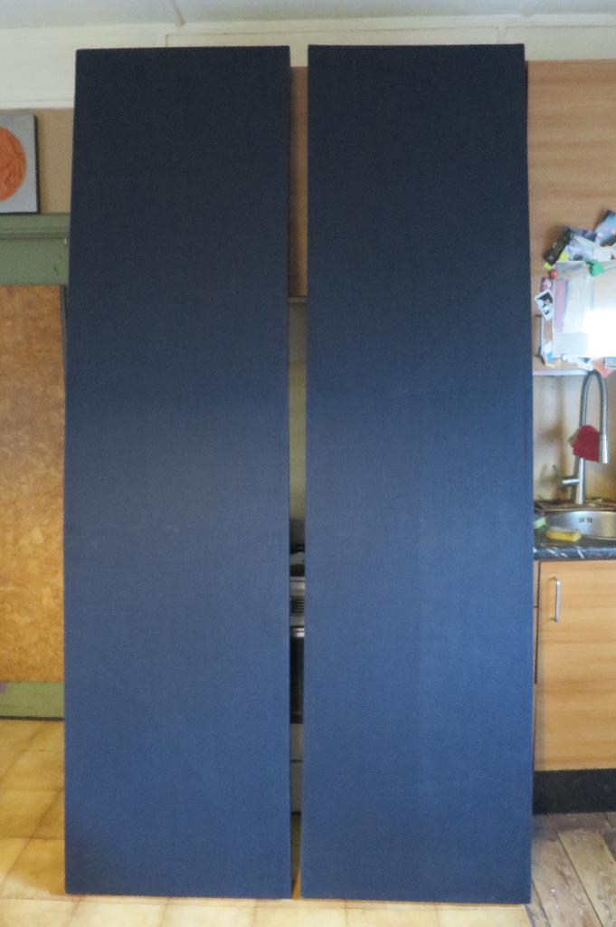 4 akoestische panelen zwart 10cm rotswol muziekstudio, Enlèvement, Comme neuf