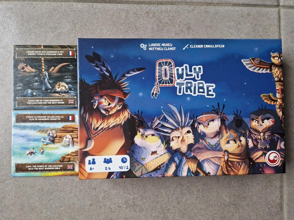 Owly Tribe + 2 bordspel promotegels goodies, Ophalen of Verzenden, Zo goed als nieuw, Hellioncat