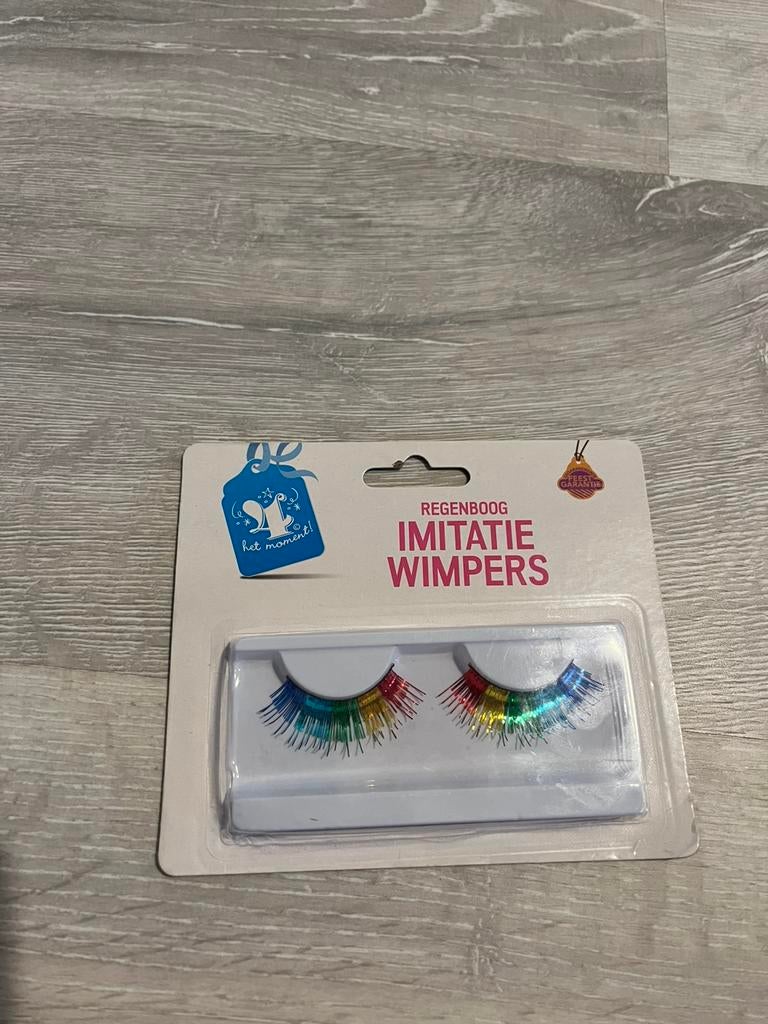 Nieuwe glitter regenboog wimpers, Handtassen en Accessoires, Ophalen of Verzenden, Nieuw, Ogen, Accessoires