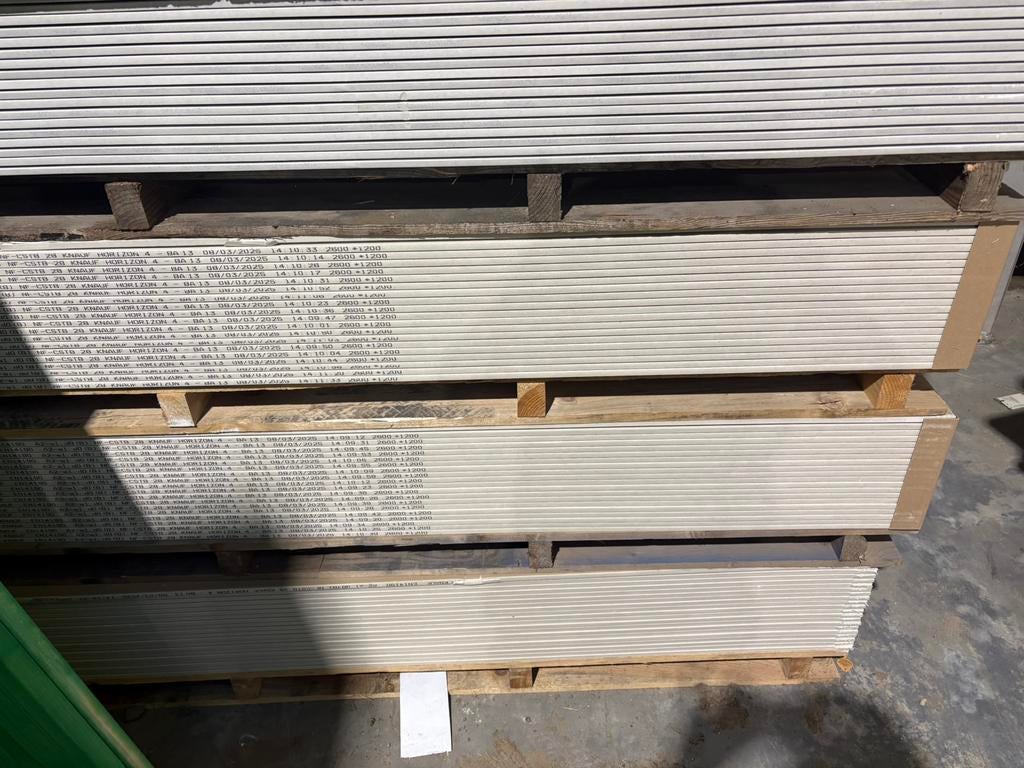 Knauf 2 aba gipsplaat 260x120x1,25 cm, Doe-het-zelf en Bouw, Ophalen, Nieuw