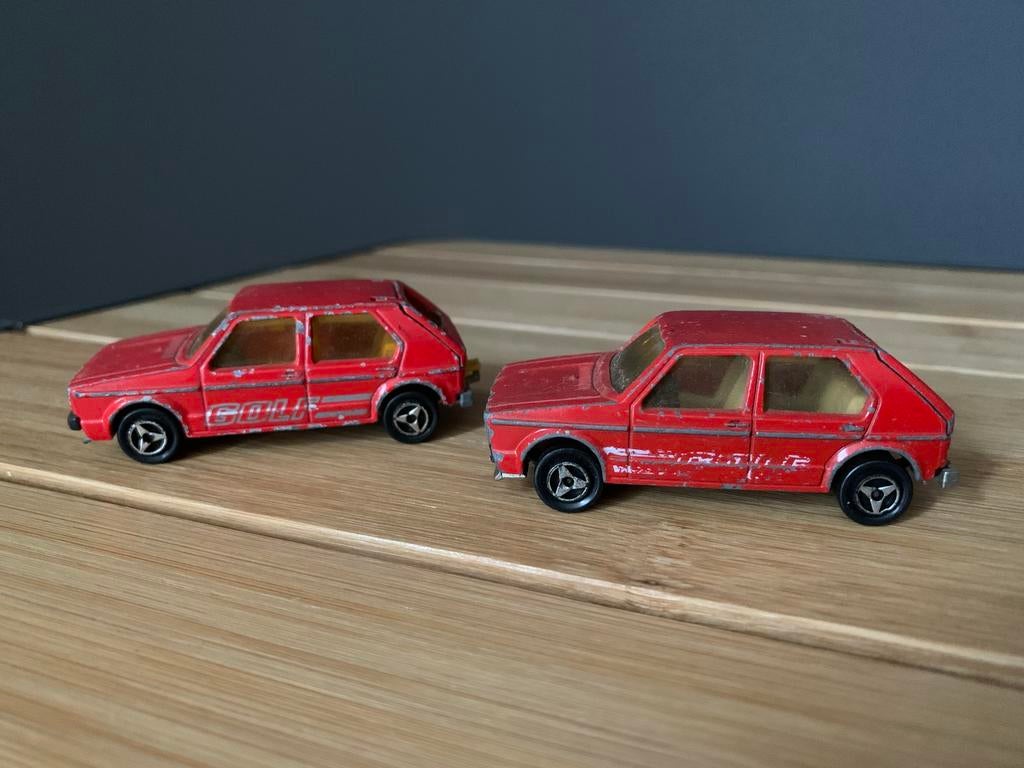 2 x vw golf majorette, Enlèvement ou Envoi, Utilisé, Voiture, Majorette