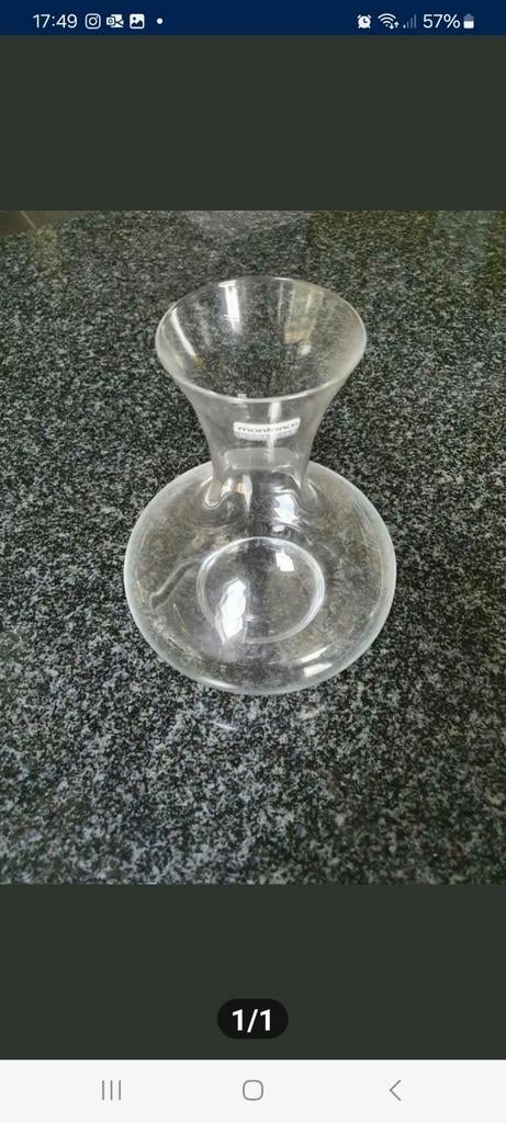 Carafe à vin en verre Montana Homestyle. 20 cm de haut, Enlèvement ou Envoi, Comme neuf