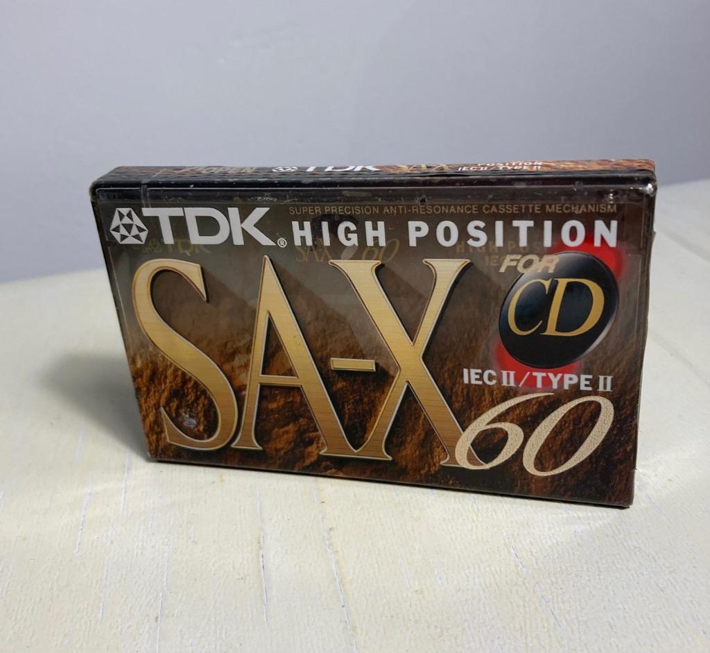 TDK SA-X 60 IEC II type II audio cassette sealed - nieuw, Ophalen of Verzenden, Nieuw in verpakking, Onbespeeld