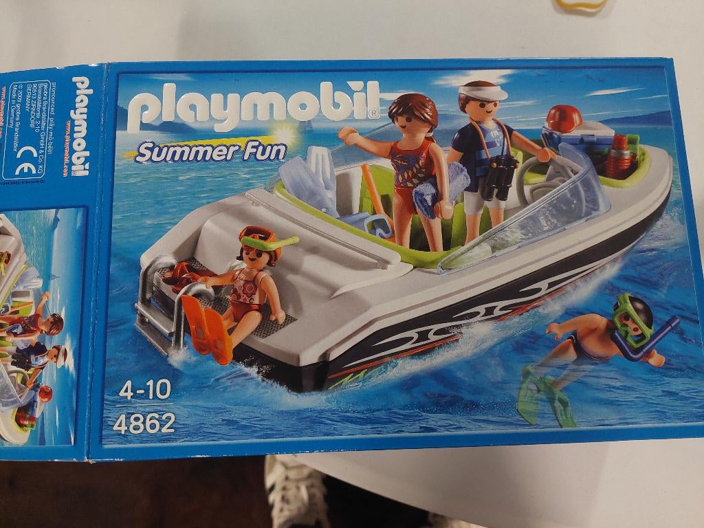 Playmobil 4862 Speedboot (Summer fun) te koop, Ophalen of Verzenden, Zo goed als nieuw, Complete set