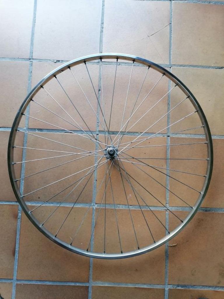 voorwiel 28'" inox, Fietsen en Brommers, Ophalen, Frame