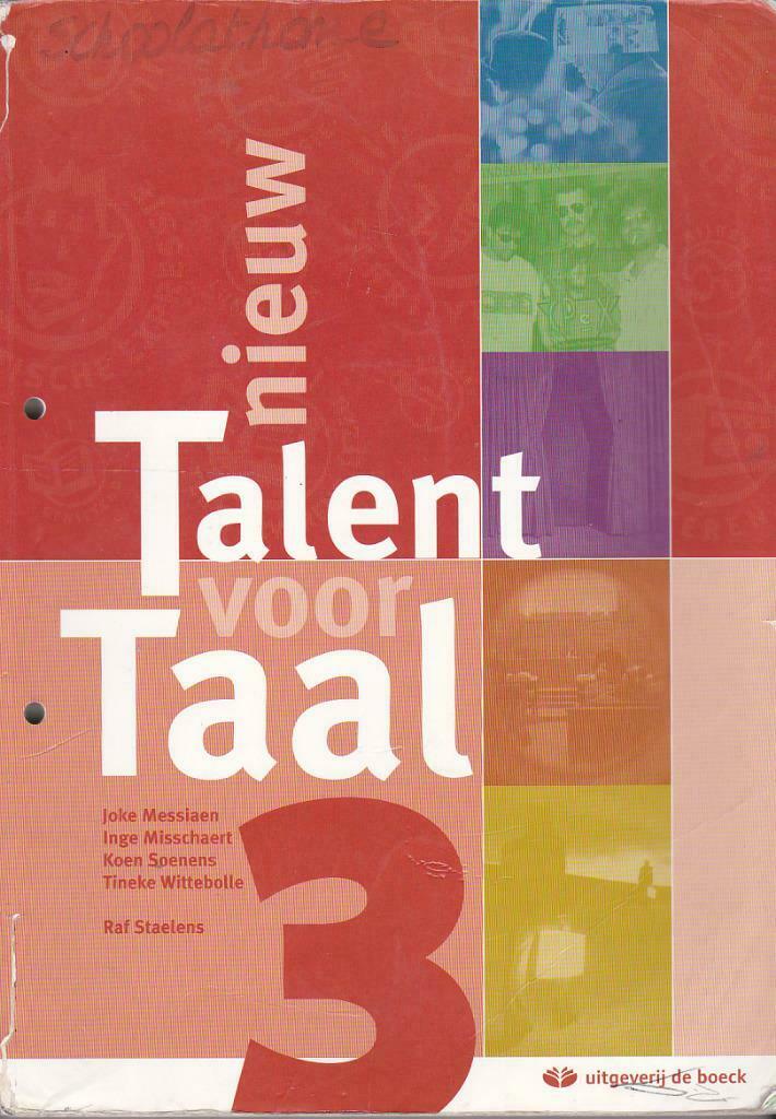 Nieuw Talent voor Taal 3, Boeken, Ophalen of Verzenden, Gelezen, Nederlands, De boeck