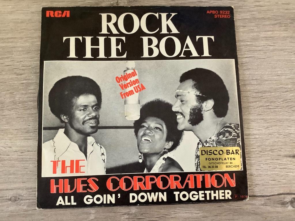 Single vinyle The Hues Corporation (Rock the Boat-all..), Enlèvement ou Envoi, Comme neuf, R&B et Soul, Single