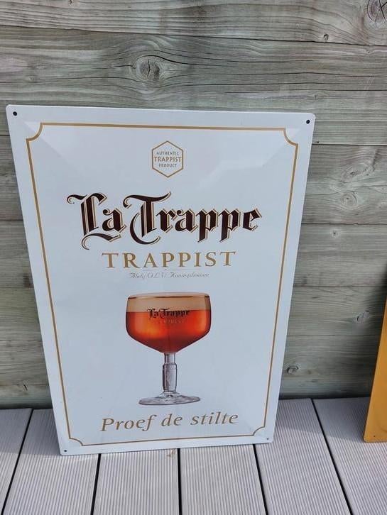 Enseigne métallique La Trappe trapist, Enlèvement ou Envoi, Comme neuf, La Trappe