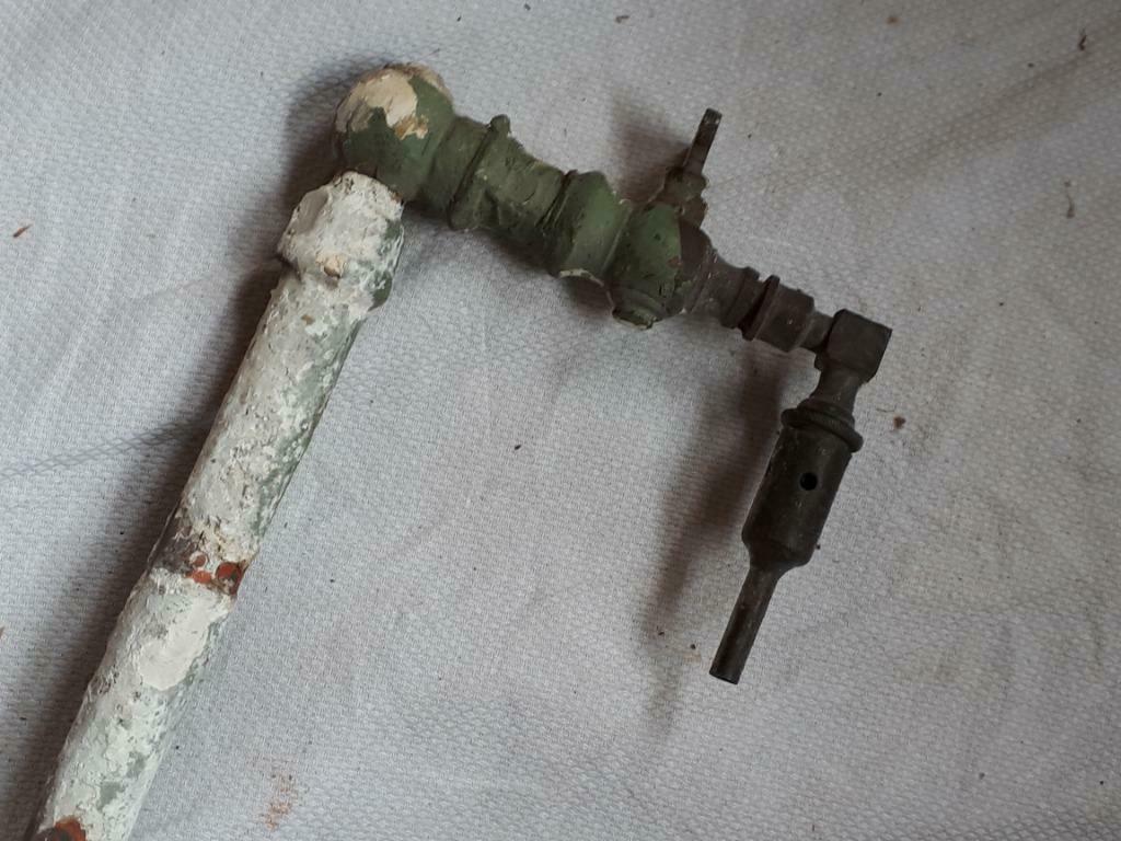 Antieke gaskraan, Antiek en Kunst, Antiek | Brons en Koper, Ophalen of Verzenden, Koper
