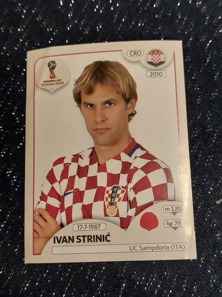 Panini / Sticker / Ivan Strinic / Kroatië / WK 2018, Envoi, Neuf, Affiche, Image ou Autocollant
